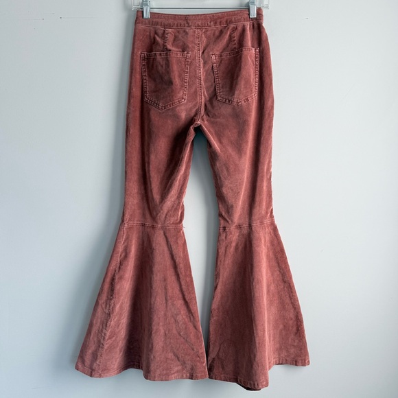 We The Free People Just Float On Corduroy Flare Jeans Pants 25 Bell Bottom 70s - Picture 5 of 16